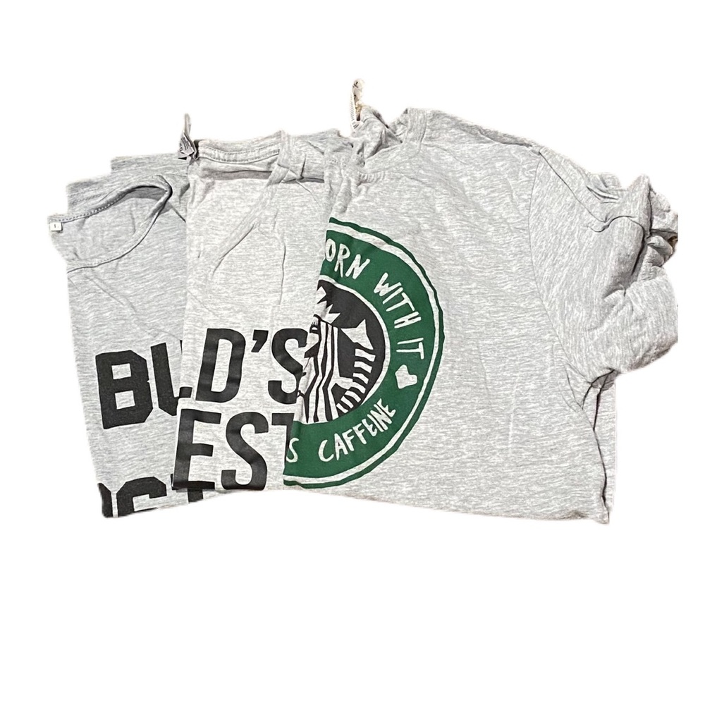 Funny sayings coffee mom life graphic Tee Trio